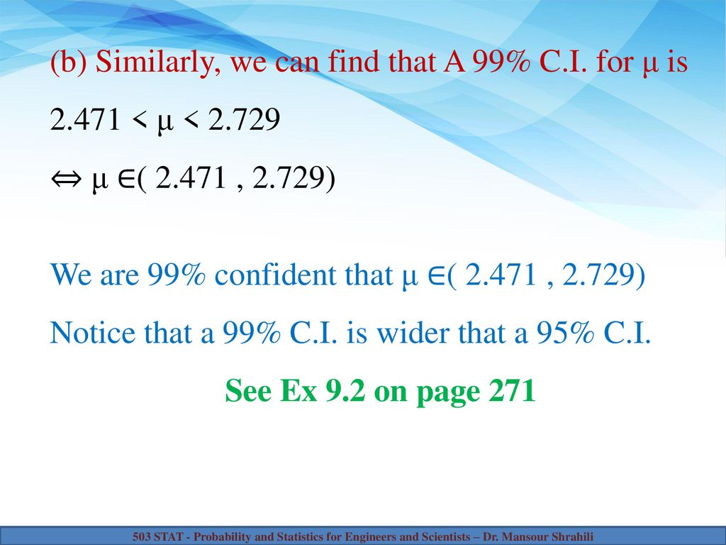 One And Two Sample Estimation Problems Ppt Download