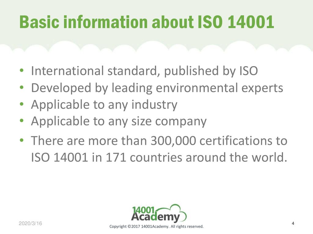 Basic information about ISO 14001