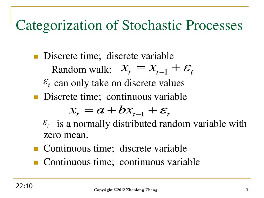 Chapter 13 Wiener Processes and Itô’s Lemma - ppt download