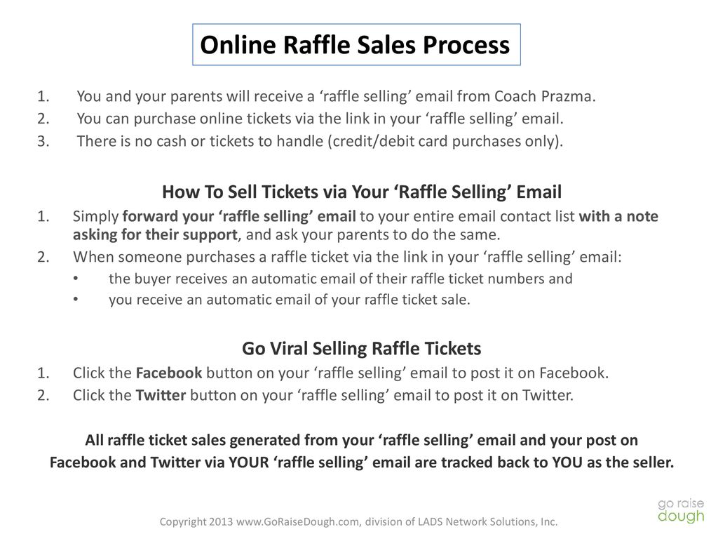 Save Time And Raise More Money With Online Raffles At Goraisedough Com Ppt Download