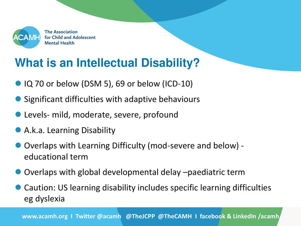 Global developmental delay & Intellectual disability