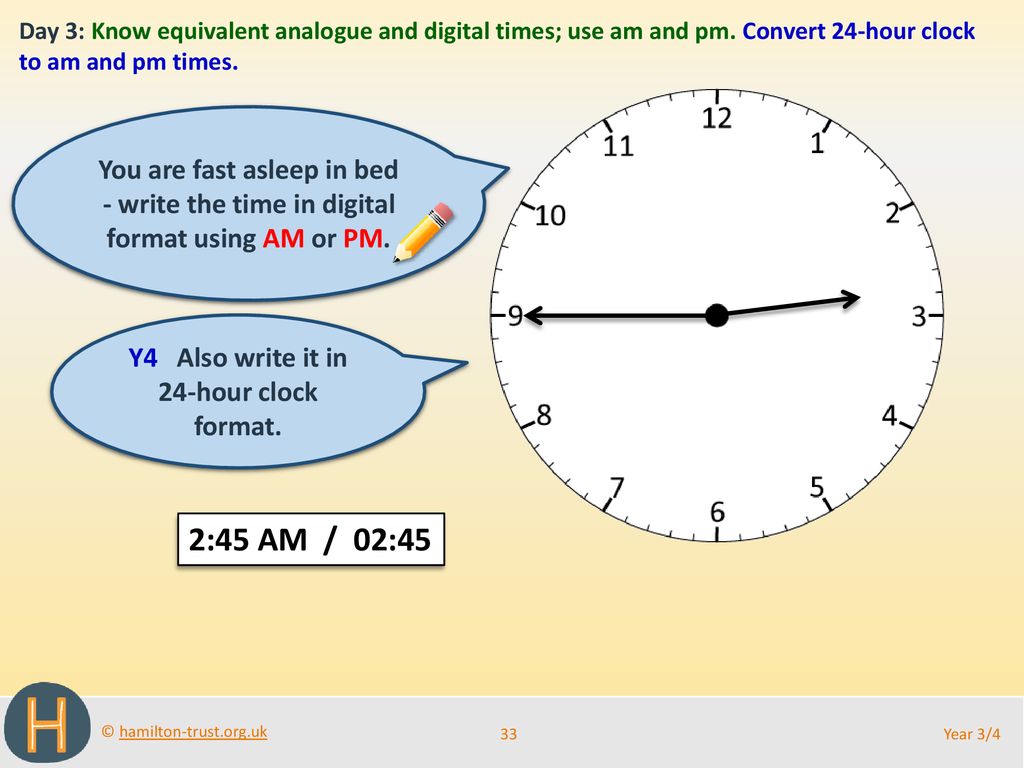 Time and Data Telling the Time Objectives Day 30 - ppt download