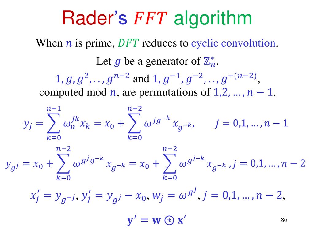 Fast Fourier Transform Ppt Download