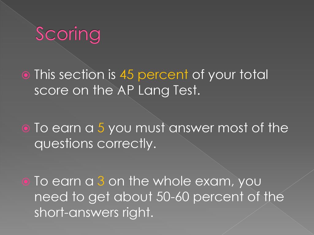 AP Lang Multiple Choice ppt download