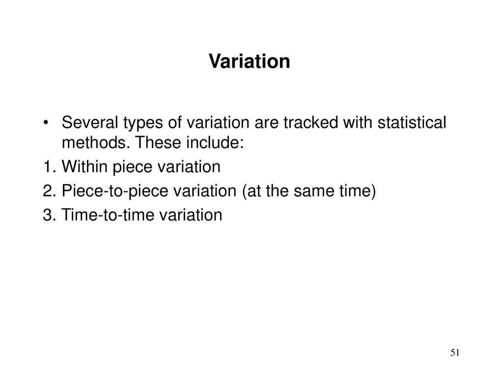 STATISTICAL QUALITY CONTROL AND DESIGN - ppt download