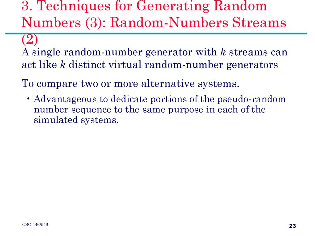 Part 6: Random Number Generation - ppt download