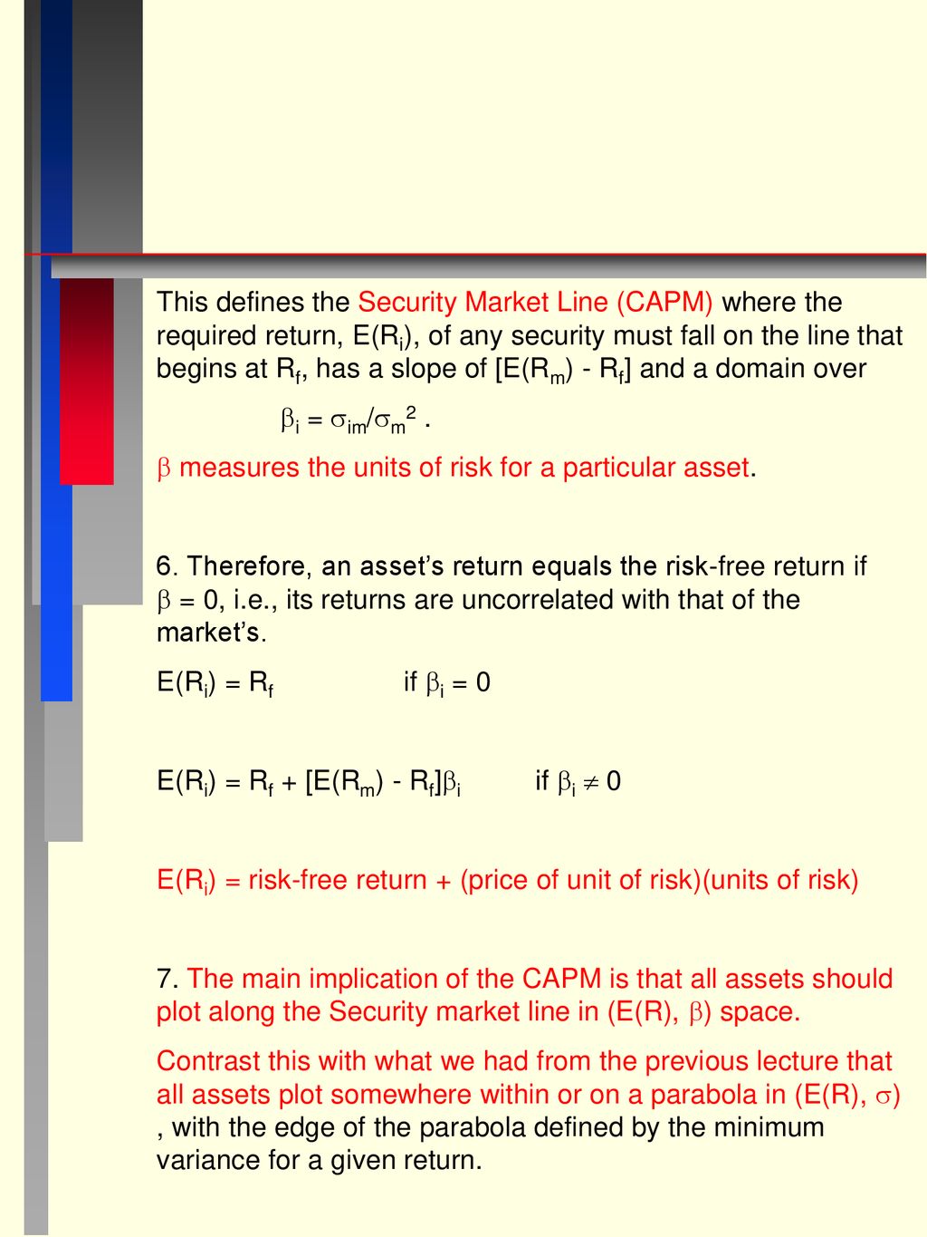 Asset Pricing In Equilibrium Capm And Apt Ppt Download