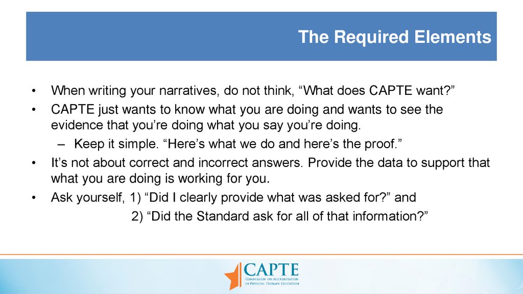 CAPTE Selfstudy ELC ppt download