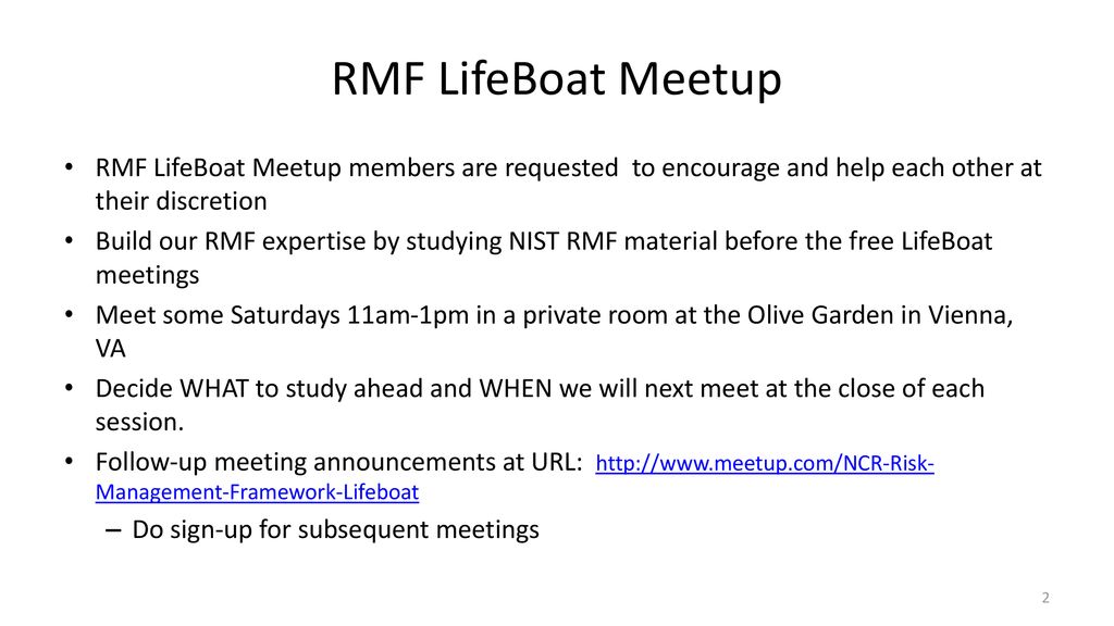 Issa Nova Sig Risk Management Framework Lifeboat Meetup Ppt