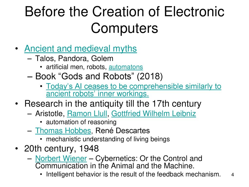 History Of Artificial Intelligence - Ppt Download