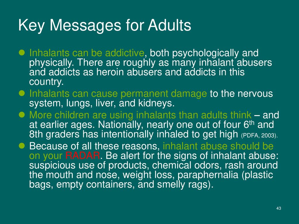 Inhalants: Nothing to Sniff At - ppt download