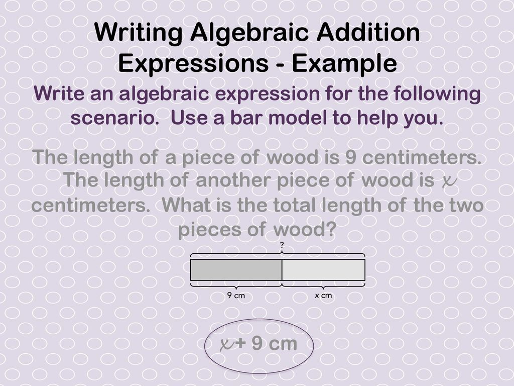 Algebraic Expressions - ppt download
