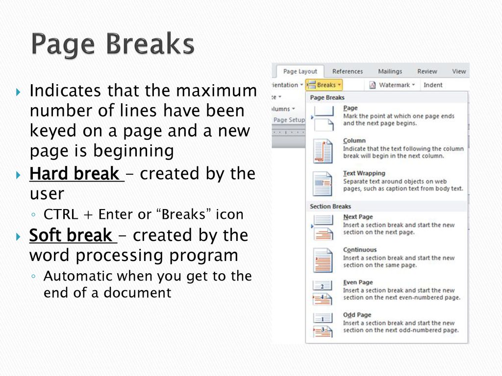 insert a page break in word doc with ctrl and enter insert a page break in word doc with ctrl and enter