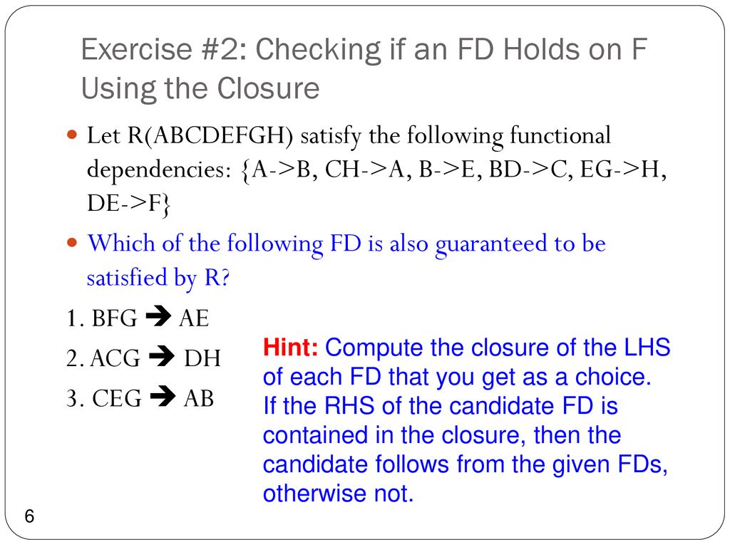 Functional Dependencies Examples Ppt Download