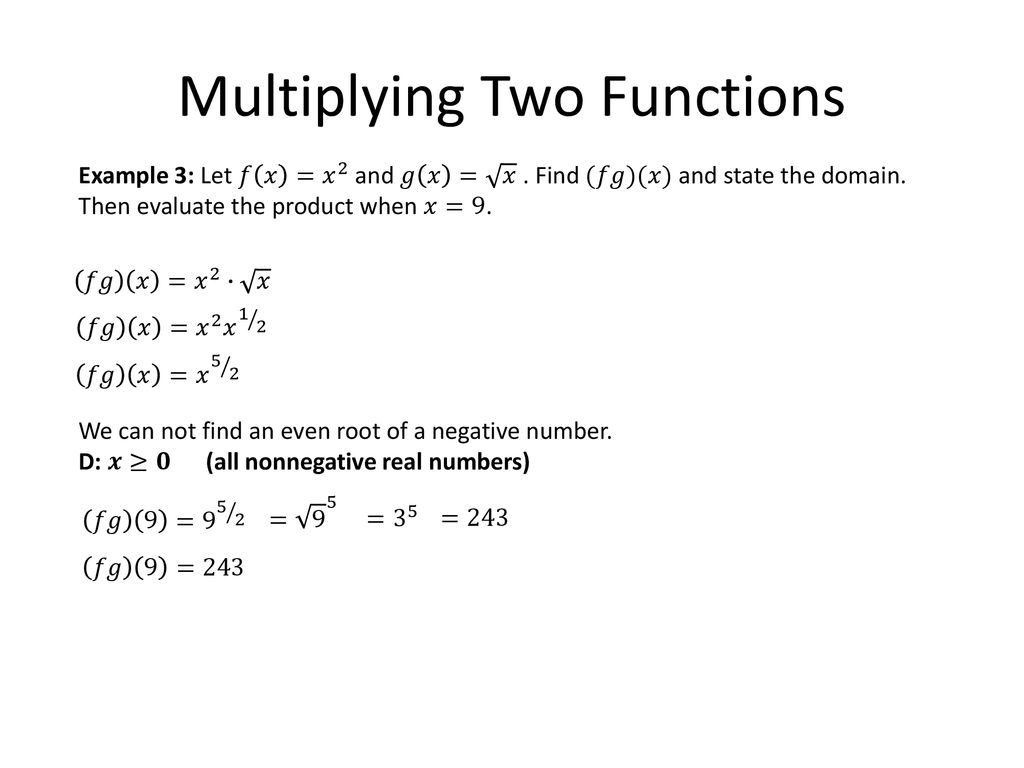 Performing Function Operations - ppt download
