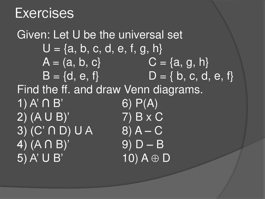 Set Theory Ppt Download