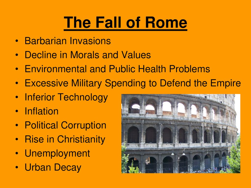 The fall of rome objective ppt download