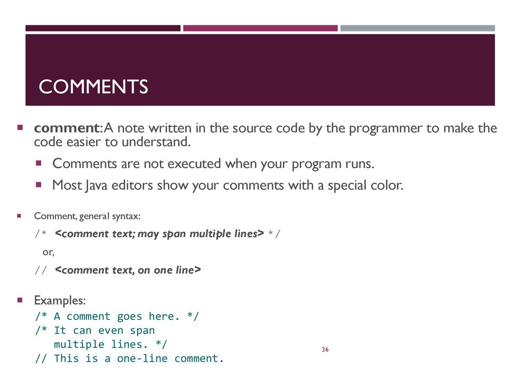 Chapter 3 GC 101 Java Fundamentals. - ppt download