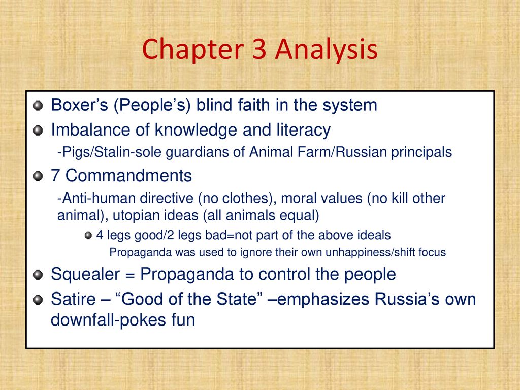 Chapter 3 Summary 4 legs good, 2 legs bad” - ppt download