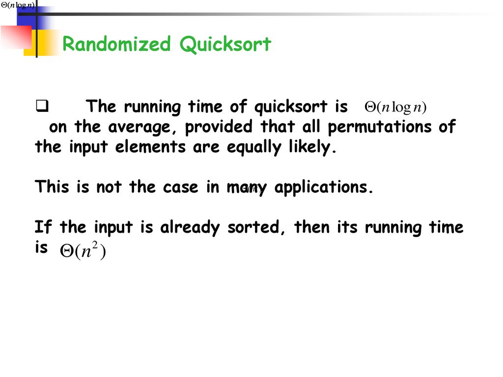 Randomized Algorithms - ppt download