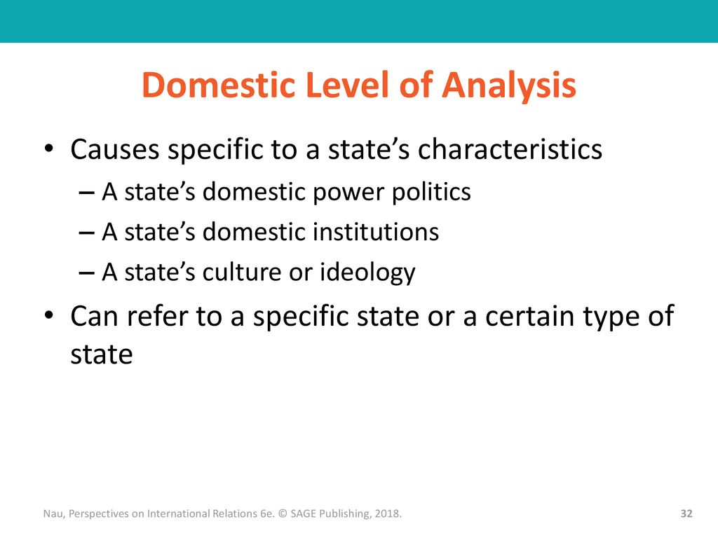 What Is Domestic Level Of Analysis What Is Domestic Level Of Analysis