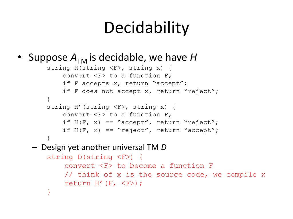 CSCI 3130: Formal languages and automata theory Tutorial 8 - ppt download