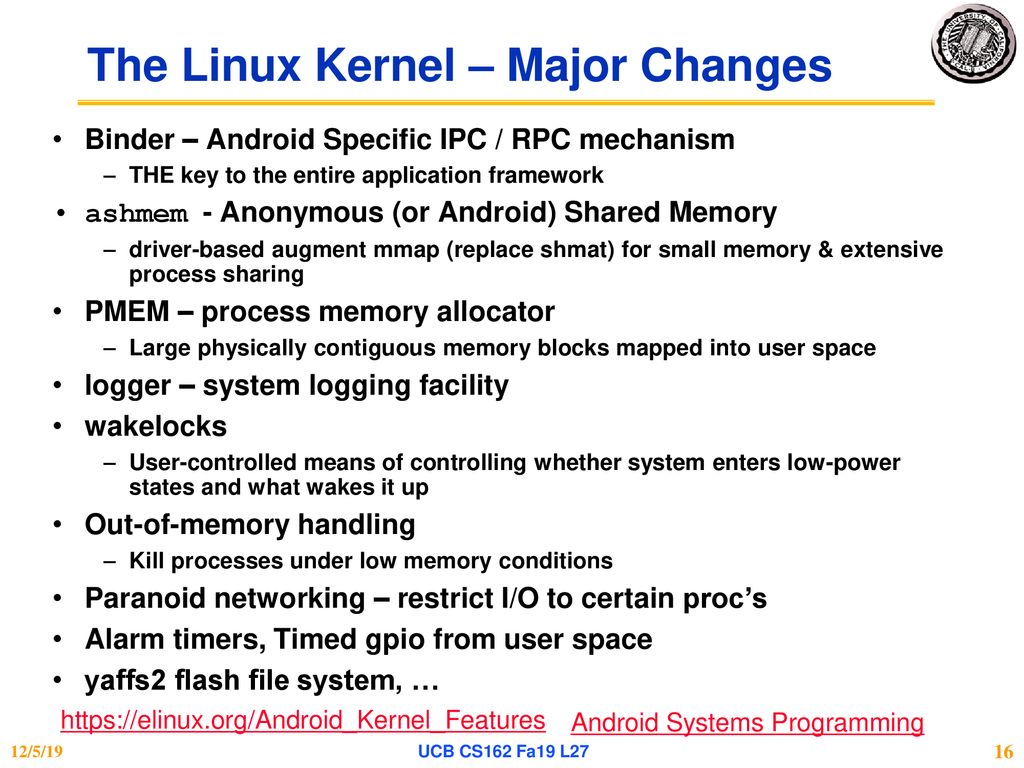 OS Perspective on Android - ppt download