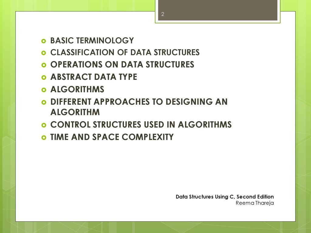 Chapter 2 Introduction To Data Structures And Algorithms Ppt