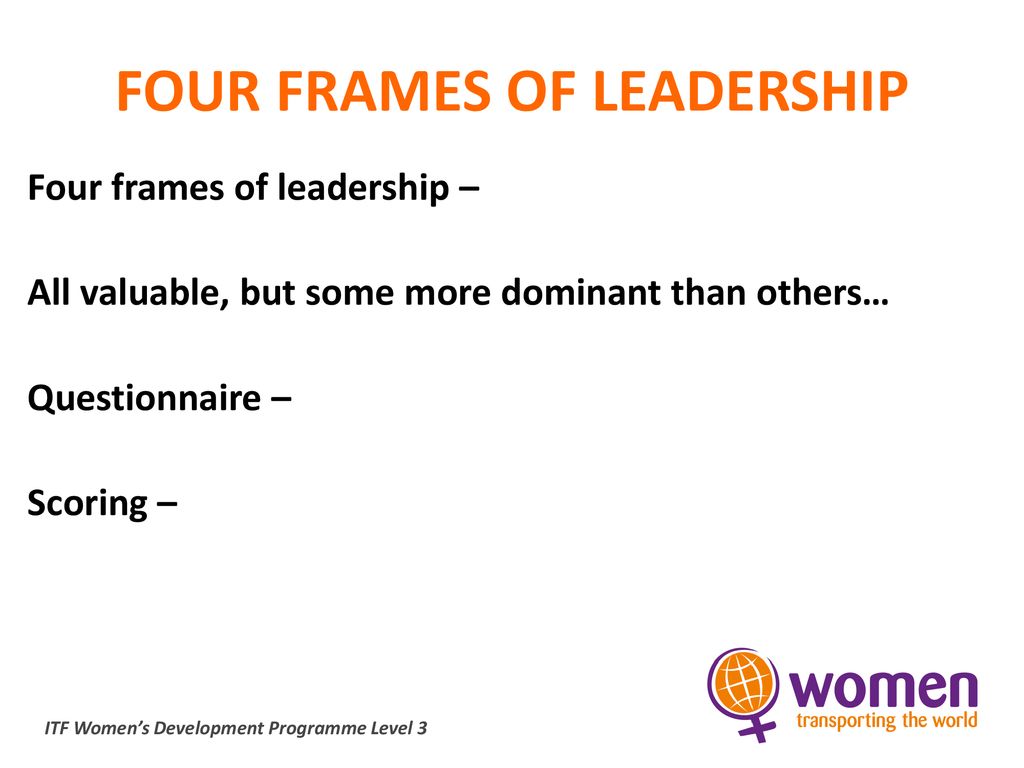 FOUR FRAMES OF LEADERSHIP