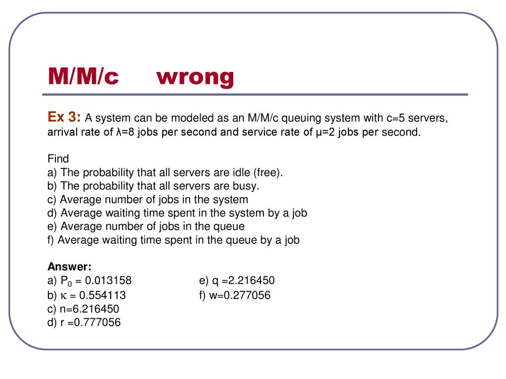 Lecture 10 Queuing Theory Ppt Download