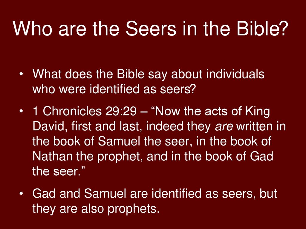 The Seer Anointing Part Four - ppt download