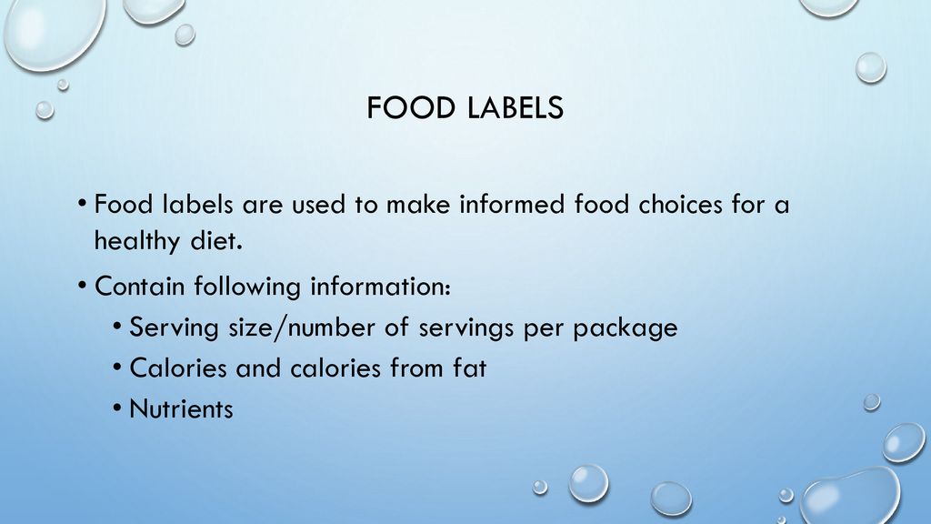 Nutrition & fluids. - ppt download