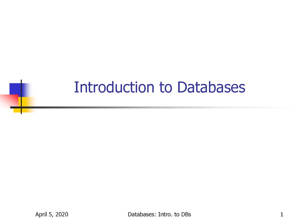 Introduction to Databases - ppt download