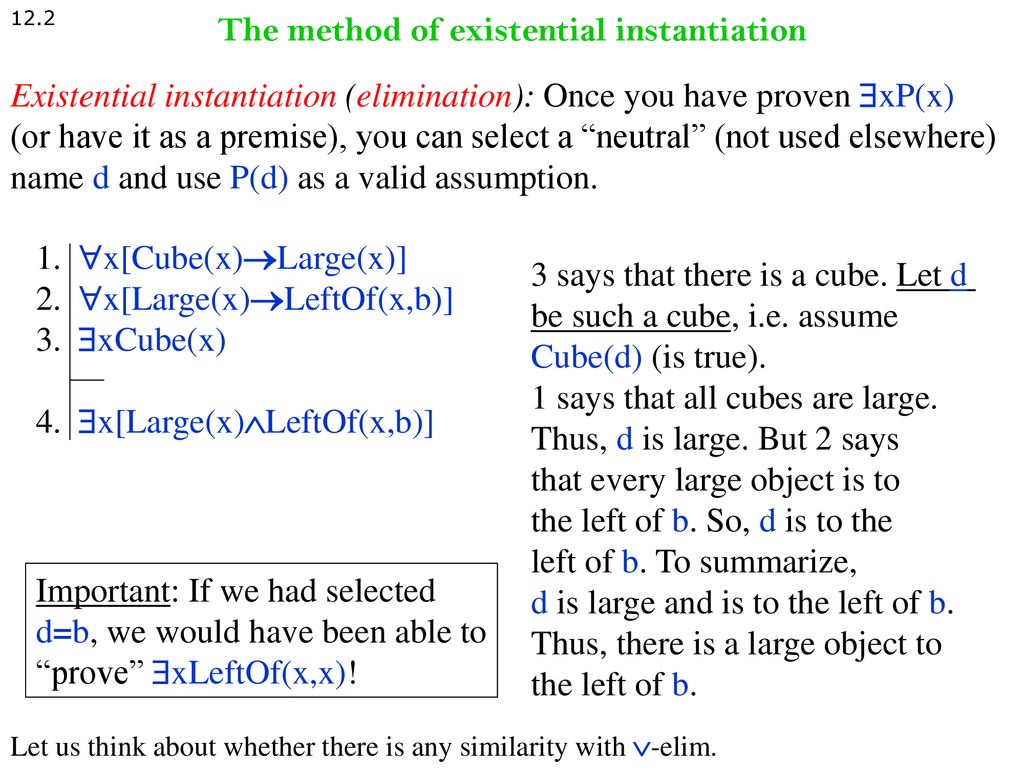 Methods Of Proof For Quantifiers Ppt Download