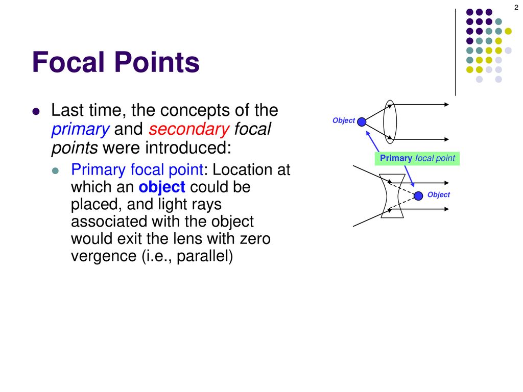 The Far Point and Refractive Error ppt download