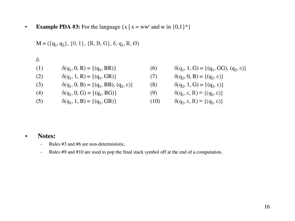 Pushdown Automata Reading Chapter Ppt Download