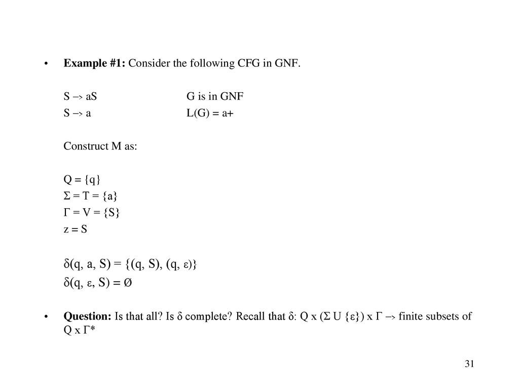 Pushdown Automata Reading Chapter Ppt Download