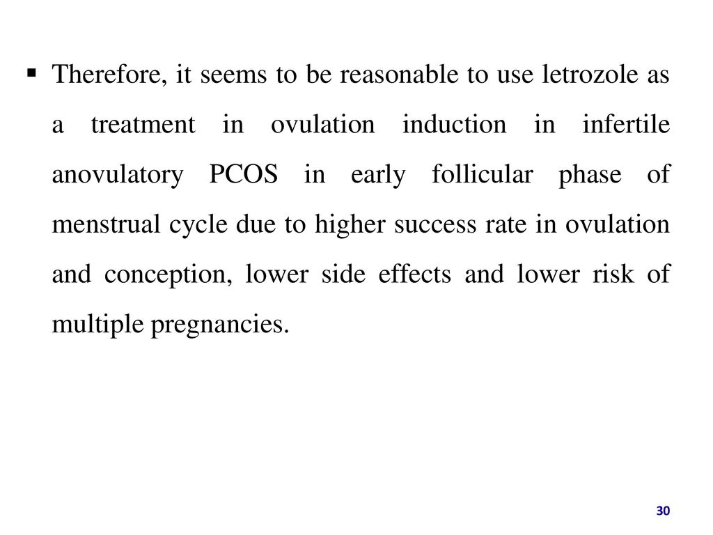 Effects Of Letrozole Versus Clomiphene Citrate For Ovulation