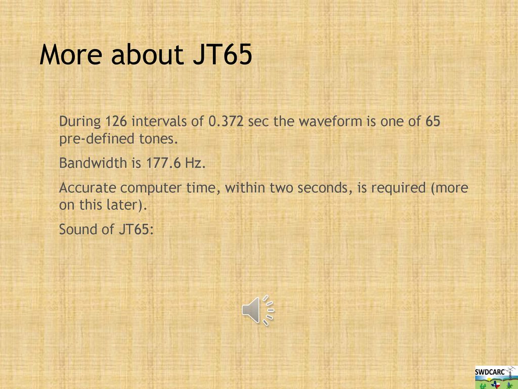 jt65 sound