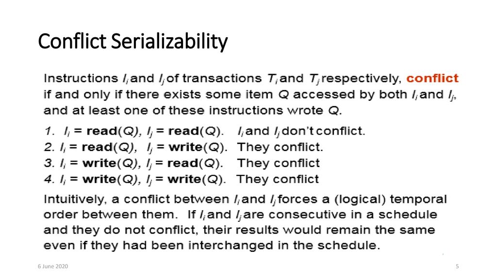 Serializability in serializability theory define the schedule of the