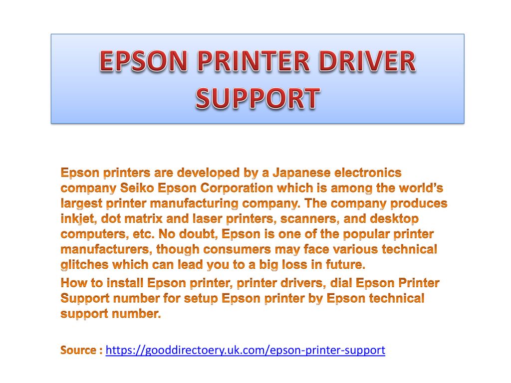 HOW TO FIX EPSON PRINTER DRIVER ISSUES - ppt download