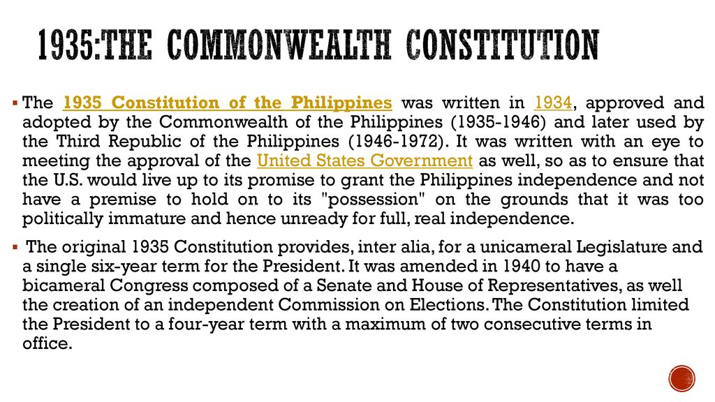 1935:the Commonwealth Constitution