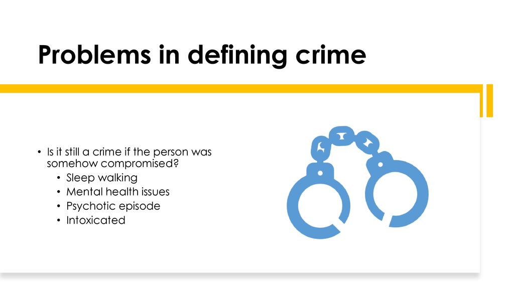 problems in defining crime