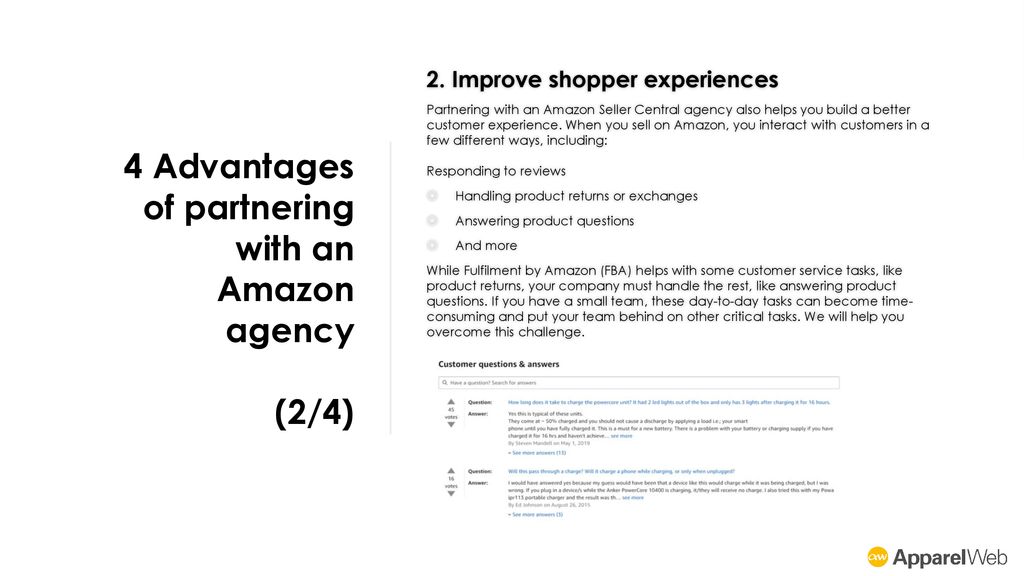 4 Advantages of partnering with an Amazon agency (2/4)