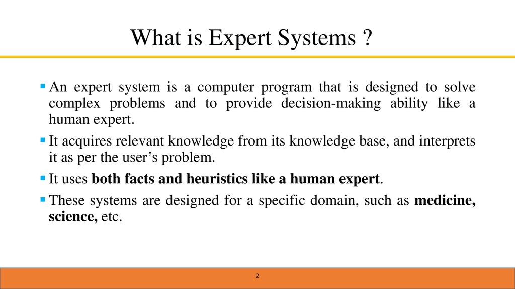 Components architecture of expert systems ppt download