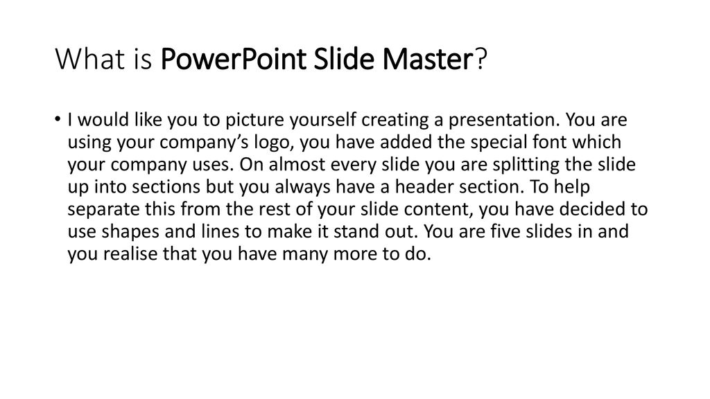 Assignment On Slide Master - ppt download