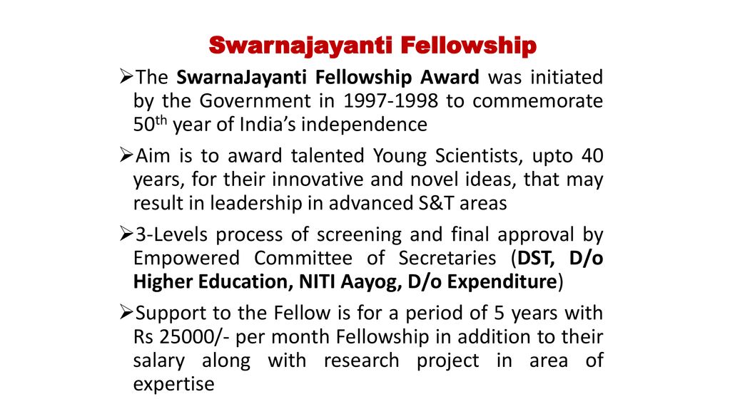 Swarnajayanti+Fellowship