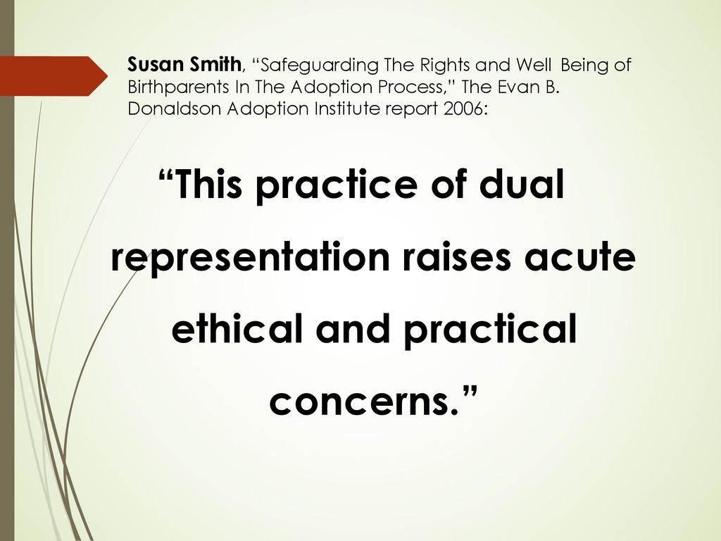 Susan Smith, Safeguarding The Rights and Well