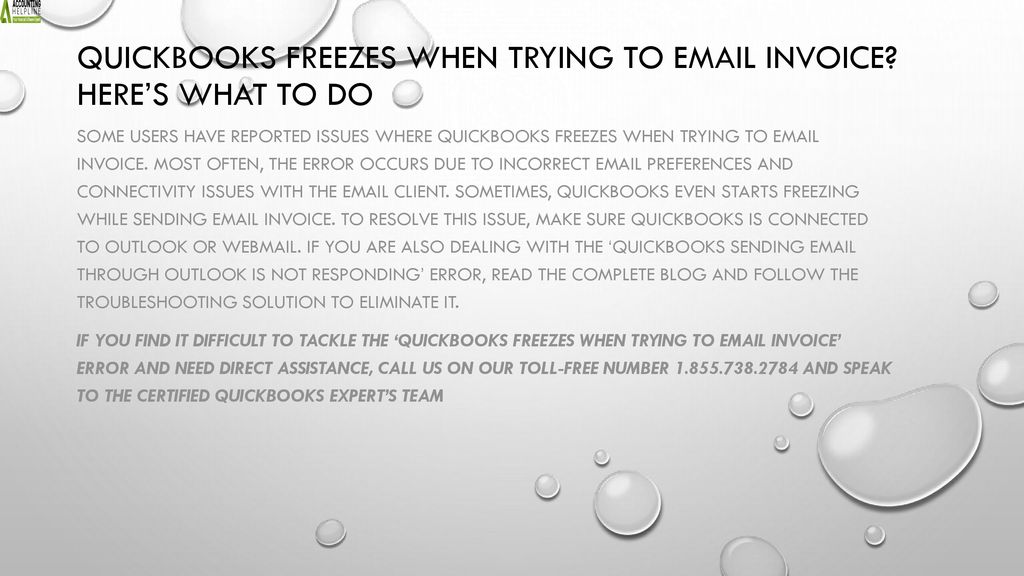 QuickBooks Freezes When Trying to Invoice? Here’s What to do ppt download