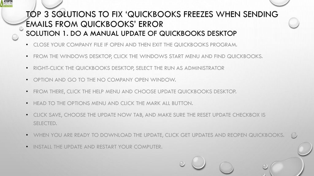 QuickBooks Freezes When Trying to Invoice? Here’s What to do ppt download